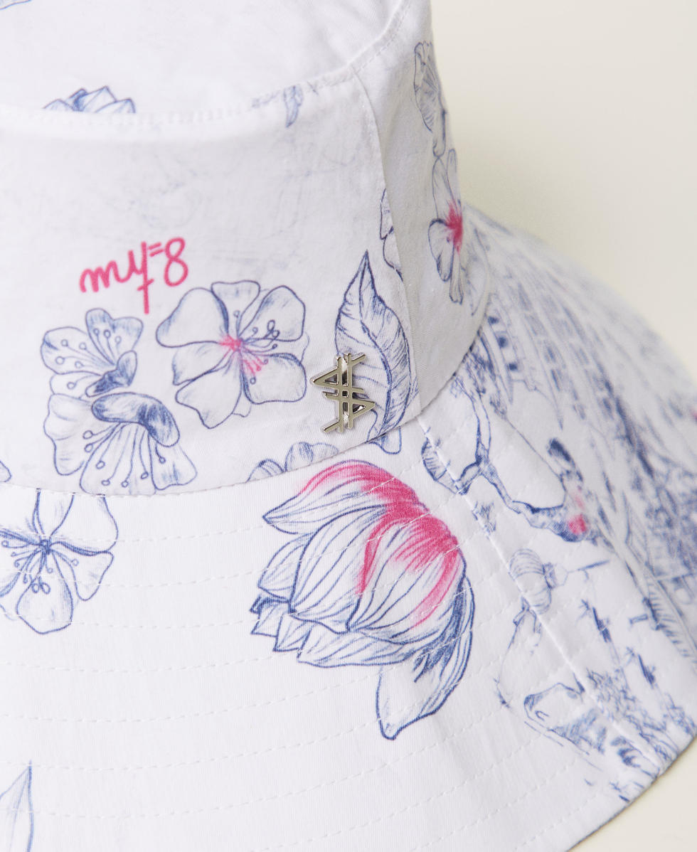 MYFO Fischerhut mit Blumenmotiv Japanese Toile De Jouy Frau 251AQ5300_12431_02