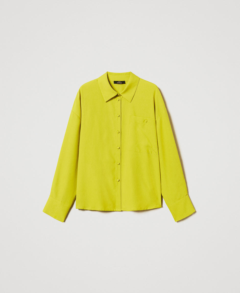 Camicia in crêpe de Chine Citronelle Donna 251AP2246_00910_S0