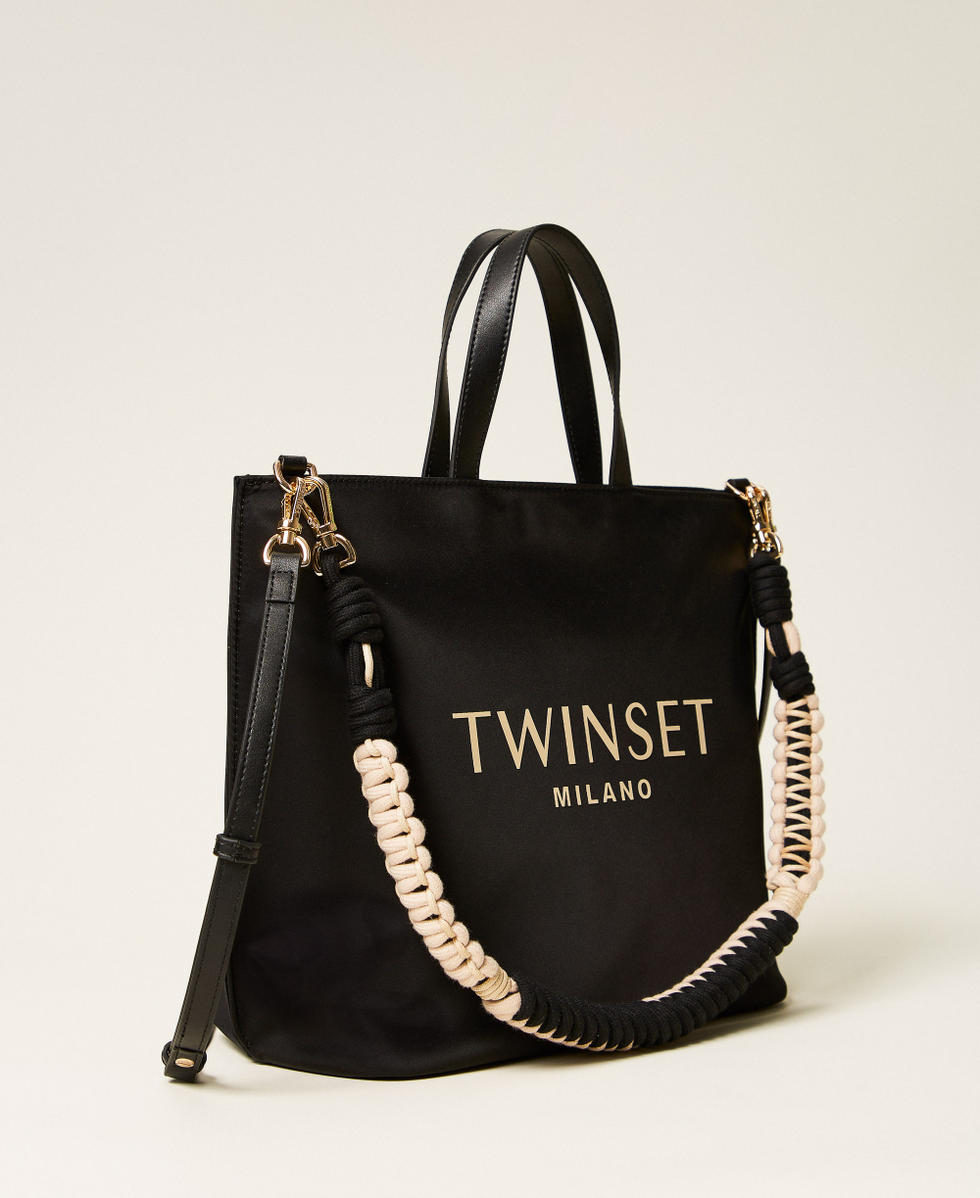 Cabas avec logo Noir Femme 261TB7520_00006_02