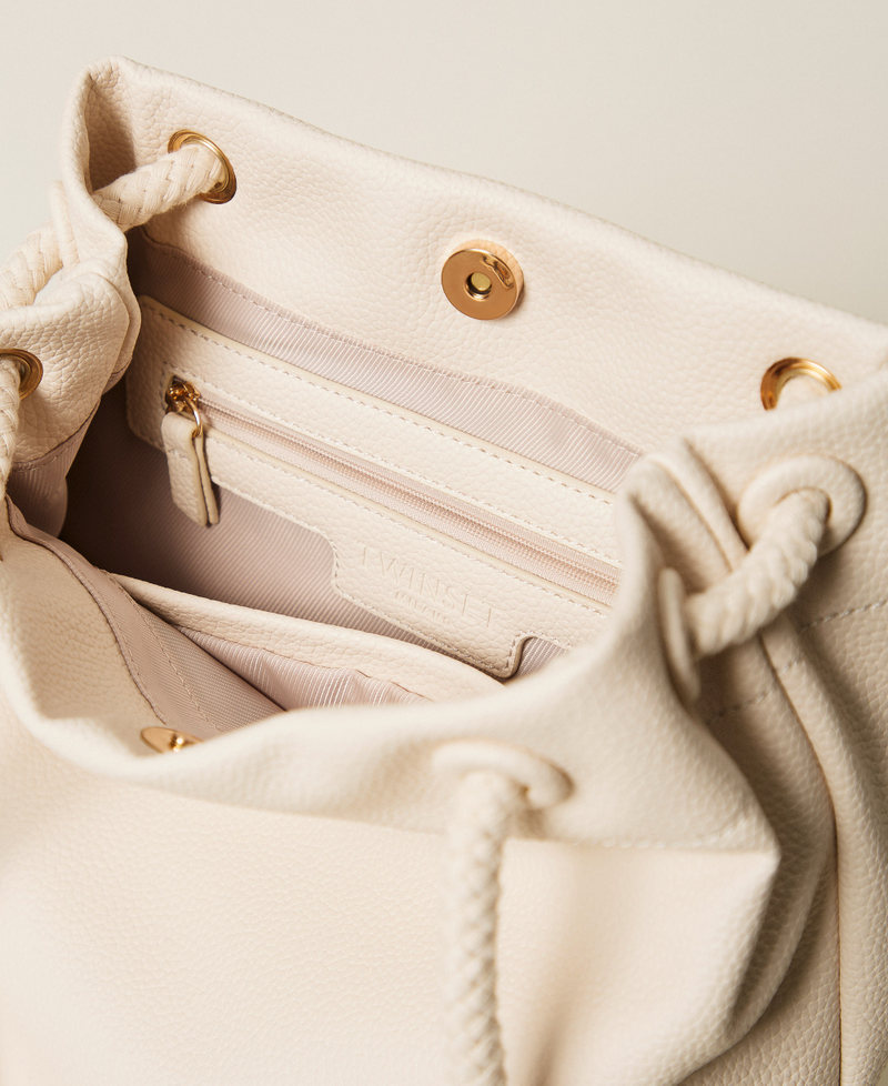 Bucket bag with rope handles Mother Of Pearl Woman 261TD8191_00059_04