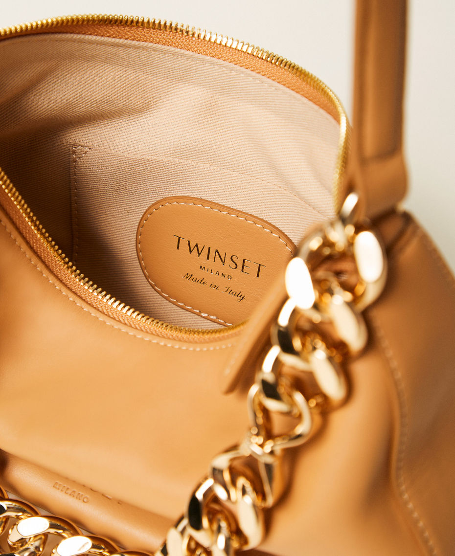 Liliane small leather bag Delicate Sand Beige Woman 999TB7012_13161_04