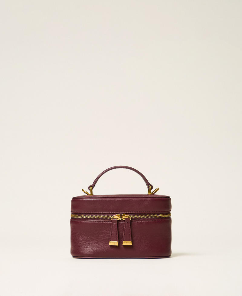 Leather shoulder bag Bordeaux Woman 262TD8170_00020_01