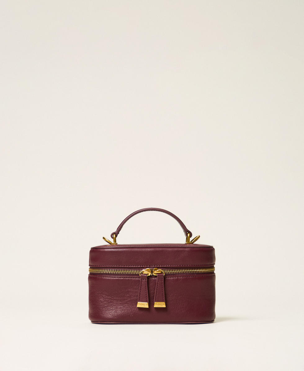 Borsa a tracolla in pelle Bordeaux Donna 262TD8170_00020_01