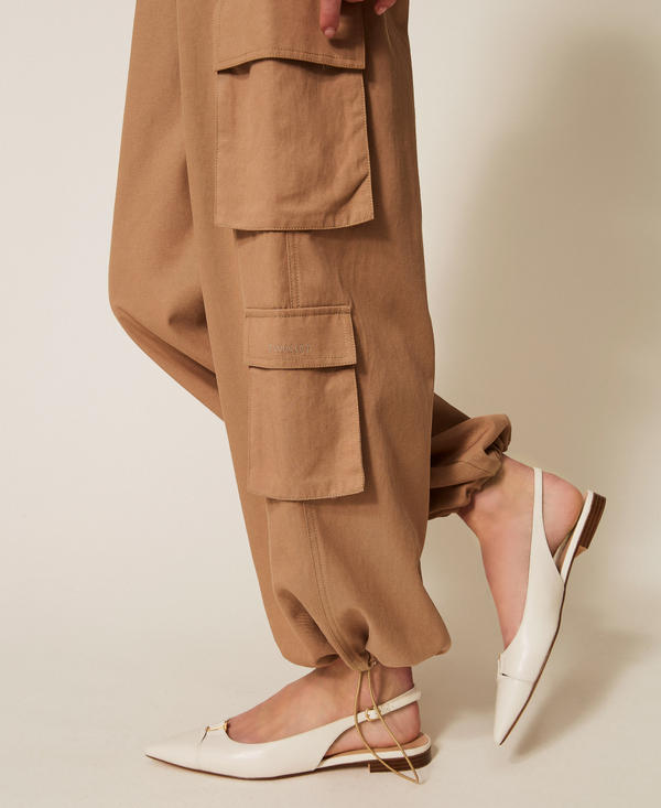 Lyocell and cotton joggers