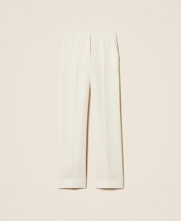 Pantalon palazzo en cr&ecirc;pe