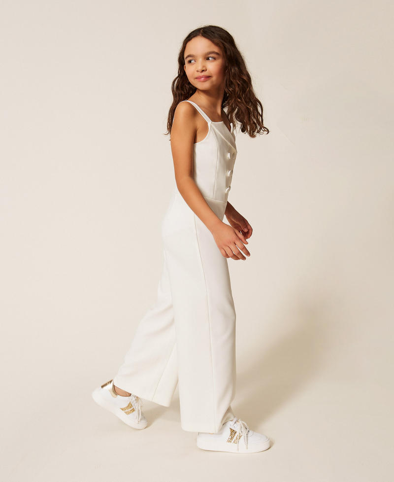 Double-breasted cr&ecirc;pe jumpsuit Off White Girl 261GJ2Q50_00526_02