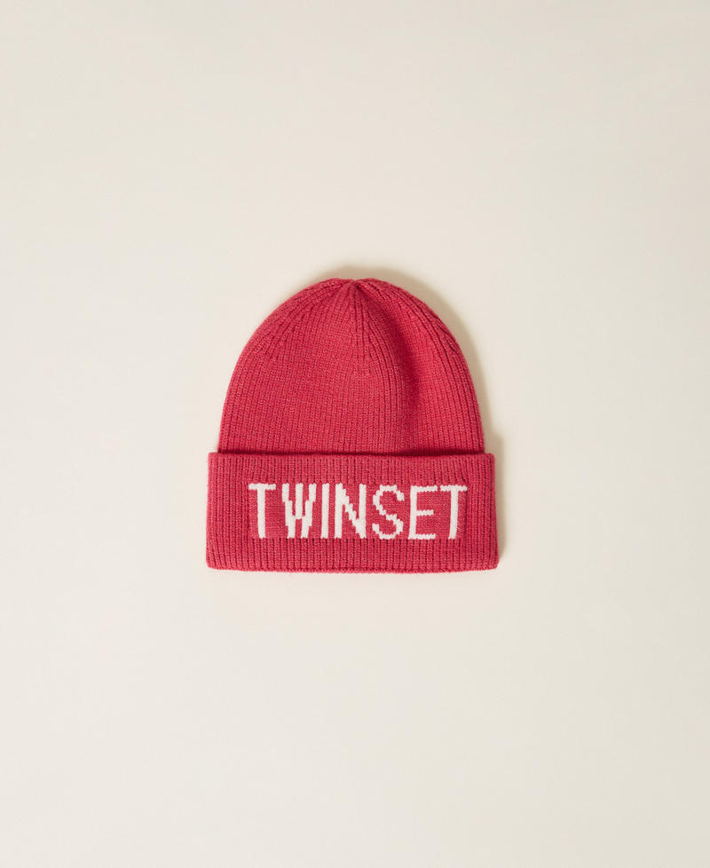 Knit beanie with logo Candy Rose Girl 252GJ5015_00338_01