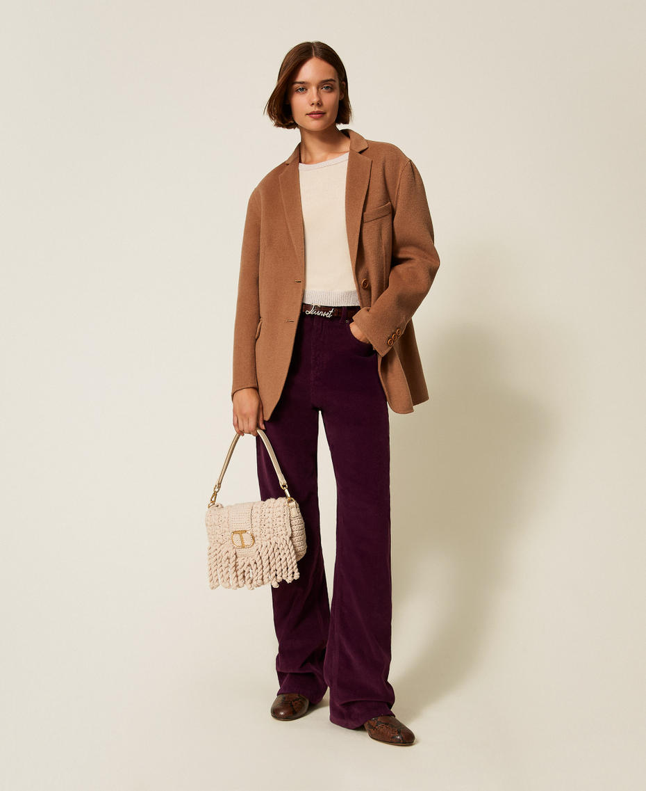Five-pocket corduroy trousers Purple Eden Woman 252TT2182_12635_01