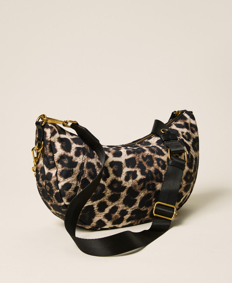 Animal print hobo bag Leopard Print Woman 262TD8072_02114_03