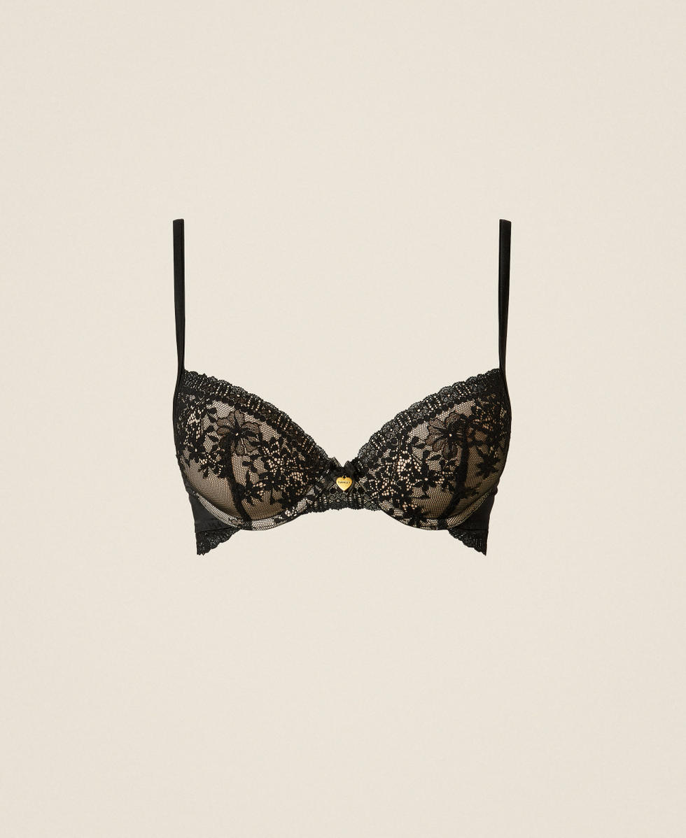 Lace push-up bra Black Woman 252LI6B44_00006_S0