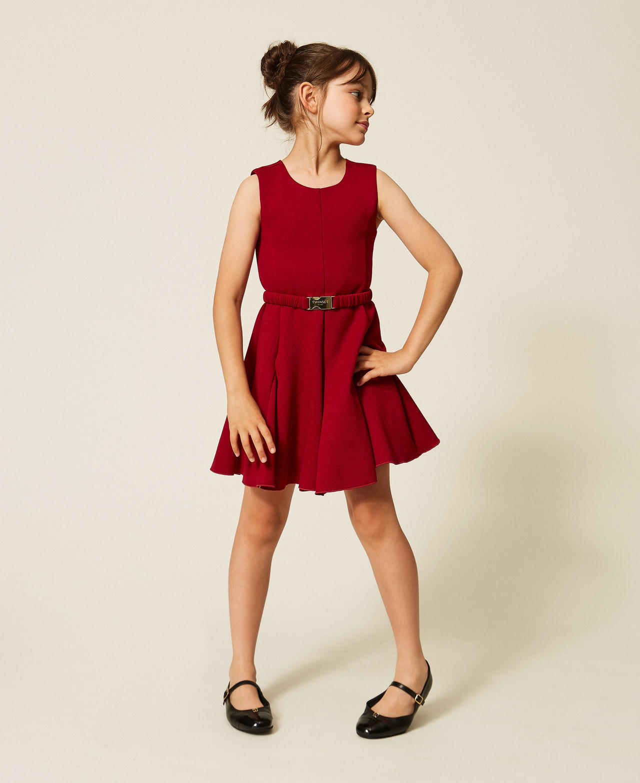 Short scuba fabric dress