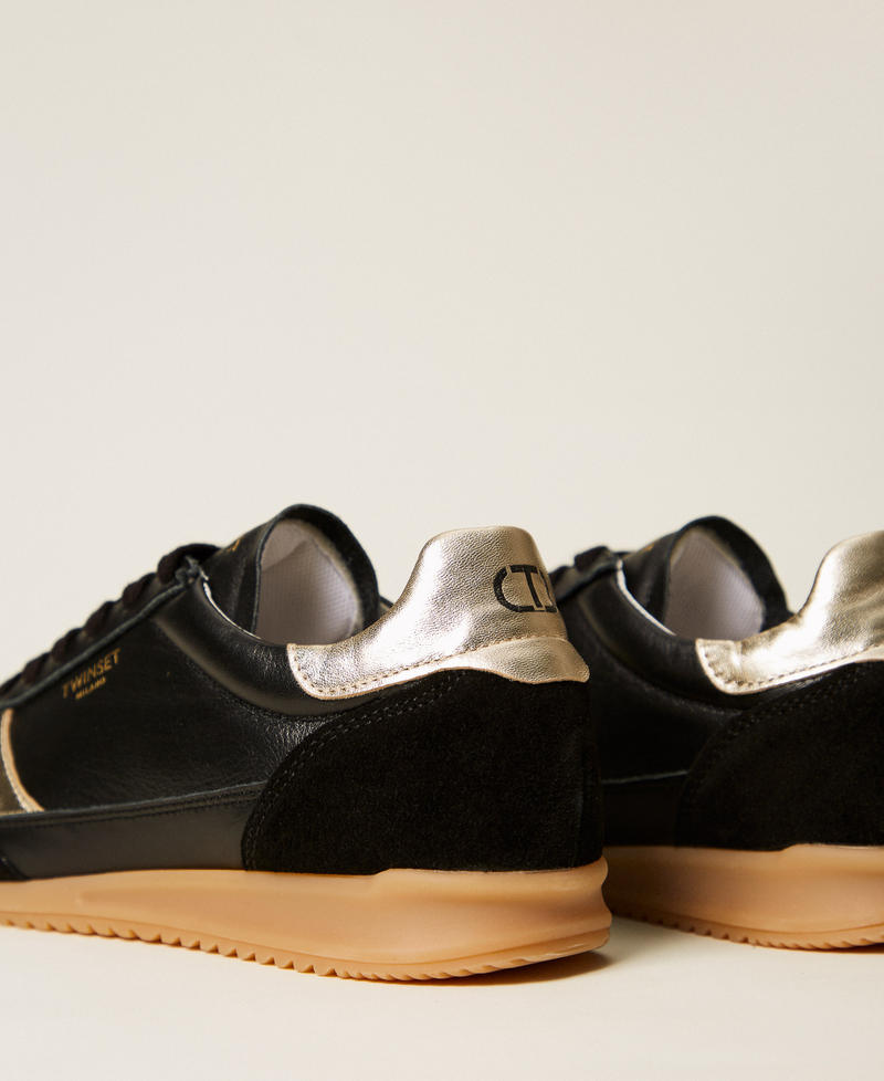 Zapatillas de running con detalles laminados Negro Mujer 252TGT022_00006_03