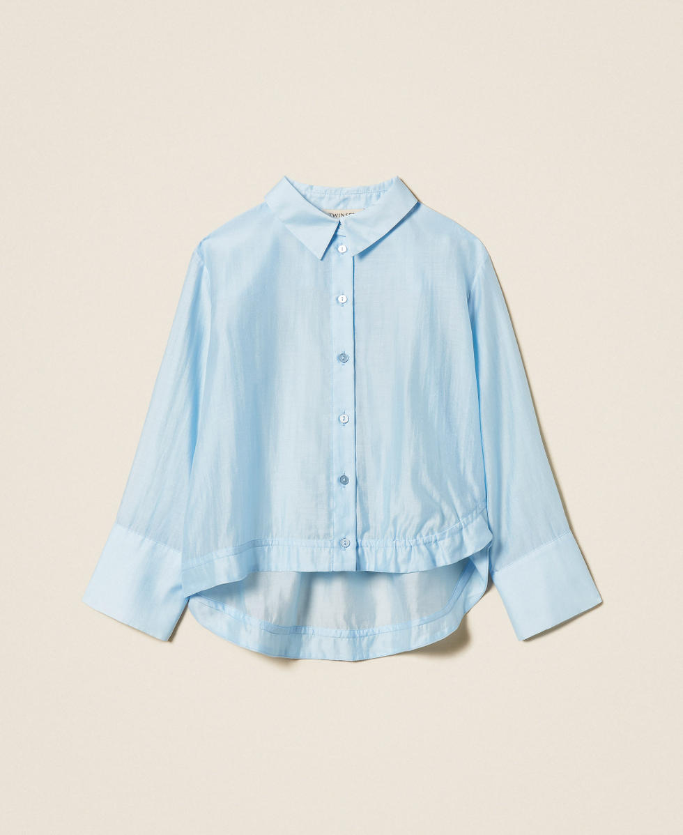 Oversized voile shirt