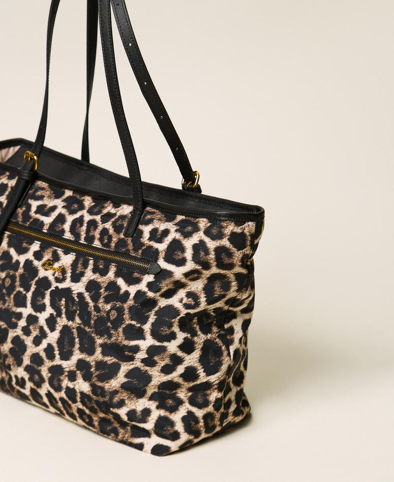 Animal print shopper bag Leopard Print Woman 262TD8070_02114_02