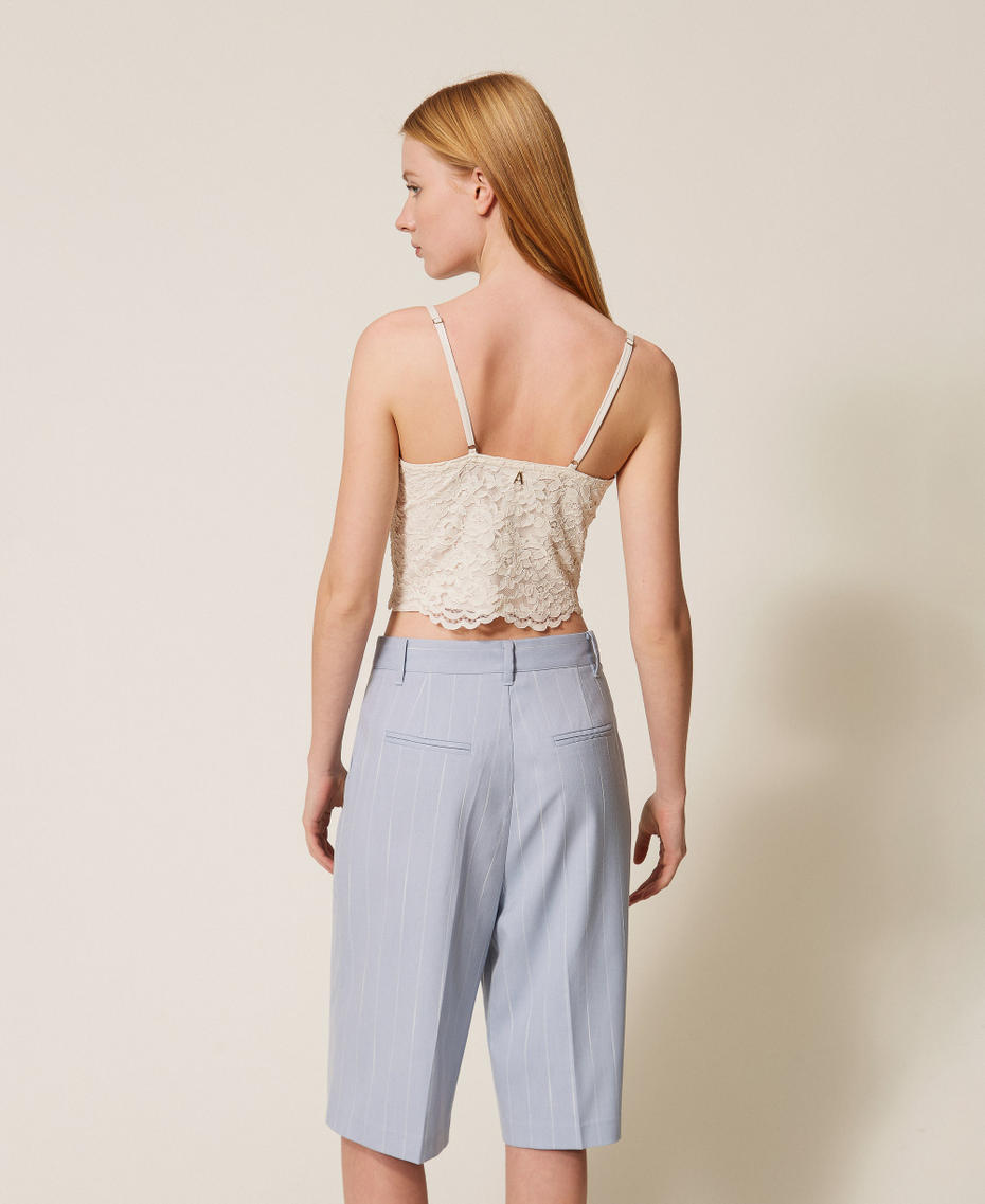 Bermuda gessati con tasche Skyline Pinstripe Donna 261AP2173_13284_03