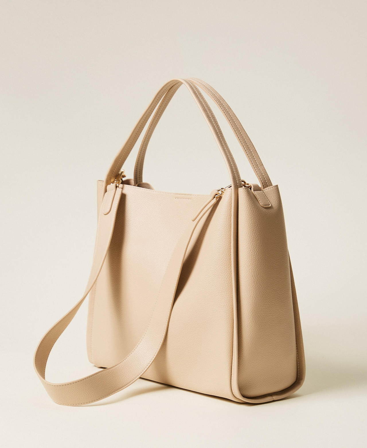 Shopper bag with ball Rope Beige Woman 261TD8121_12145_03