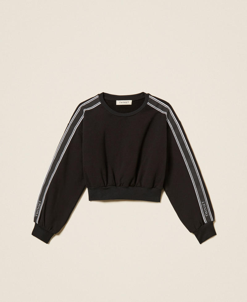 Sweatshirt with logo bands Black Girl 262GJ2283_00006_S0