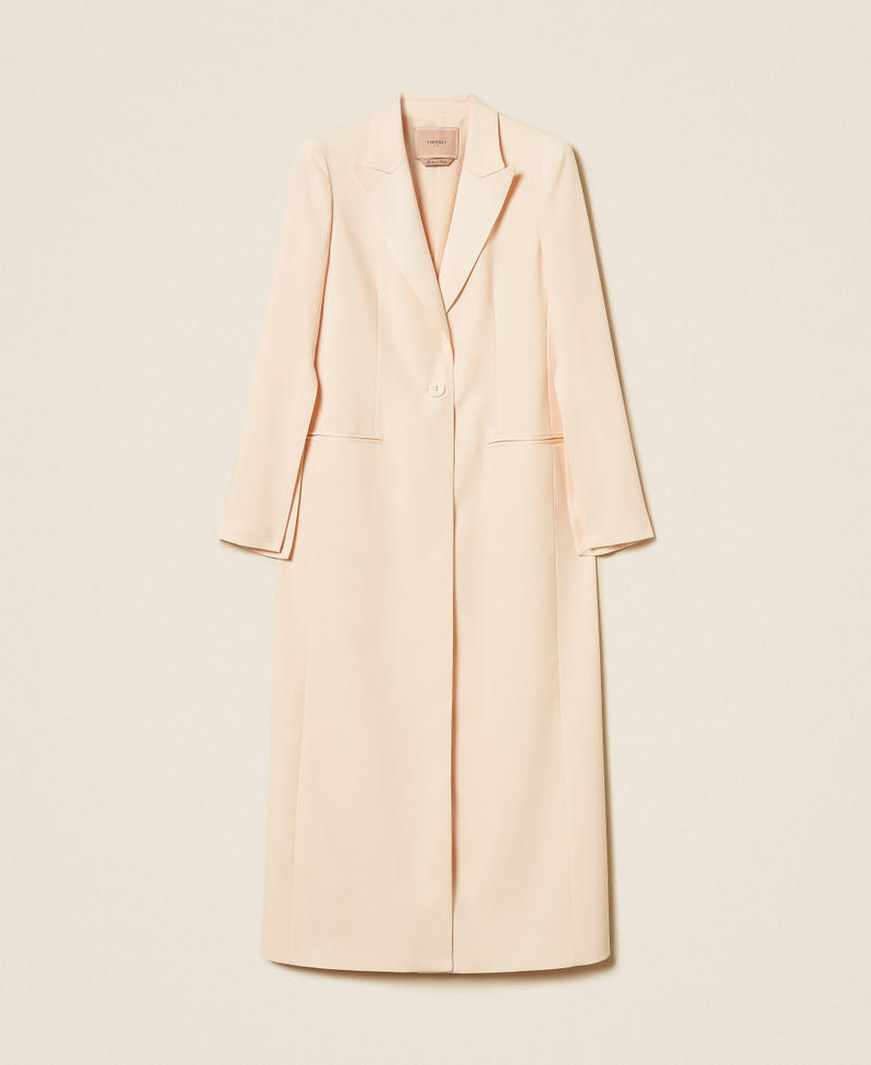 Envers satin duster coat "Parchment" Beige Woman 261TP2422_07222_S0