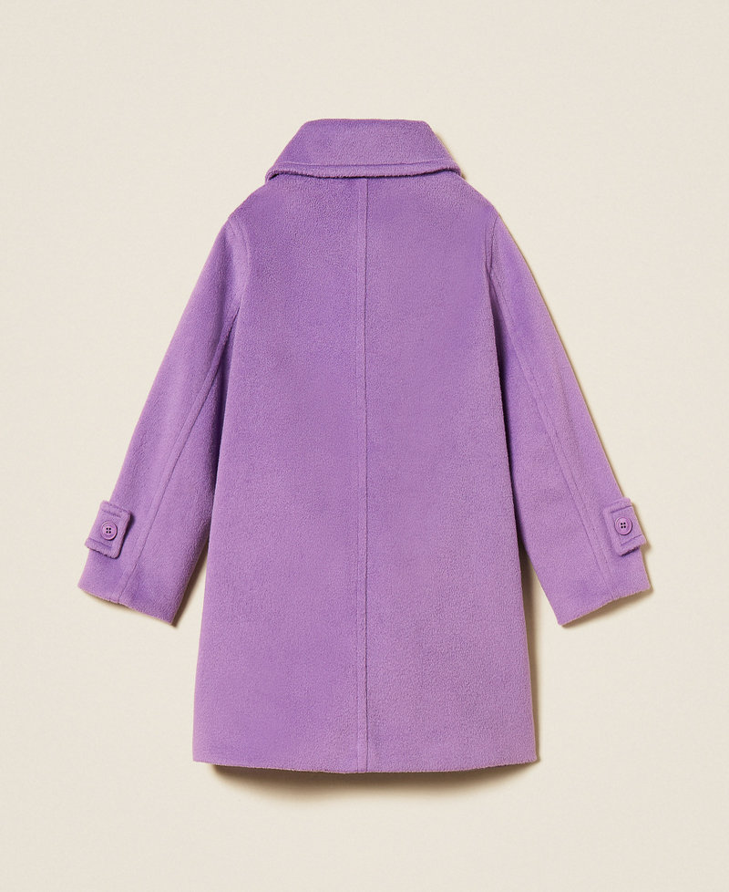 Wool cloth coat with collar &ldquo;Hyacinth&rdquo; Purple Girl 262GJ2060_11296_S1