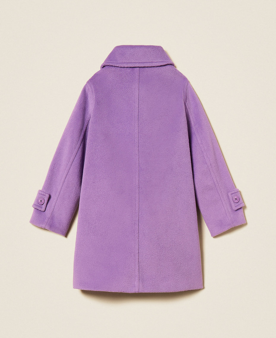 Wool cloth coat with collar &ldquo;Hyacinth&rdquo; Purple Girl 262GJ2060_11296_S1