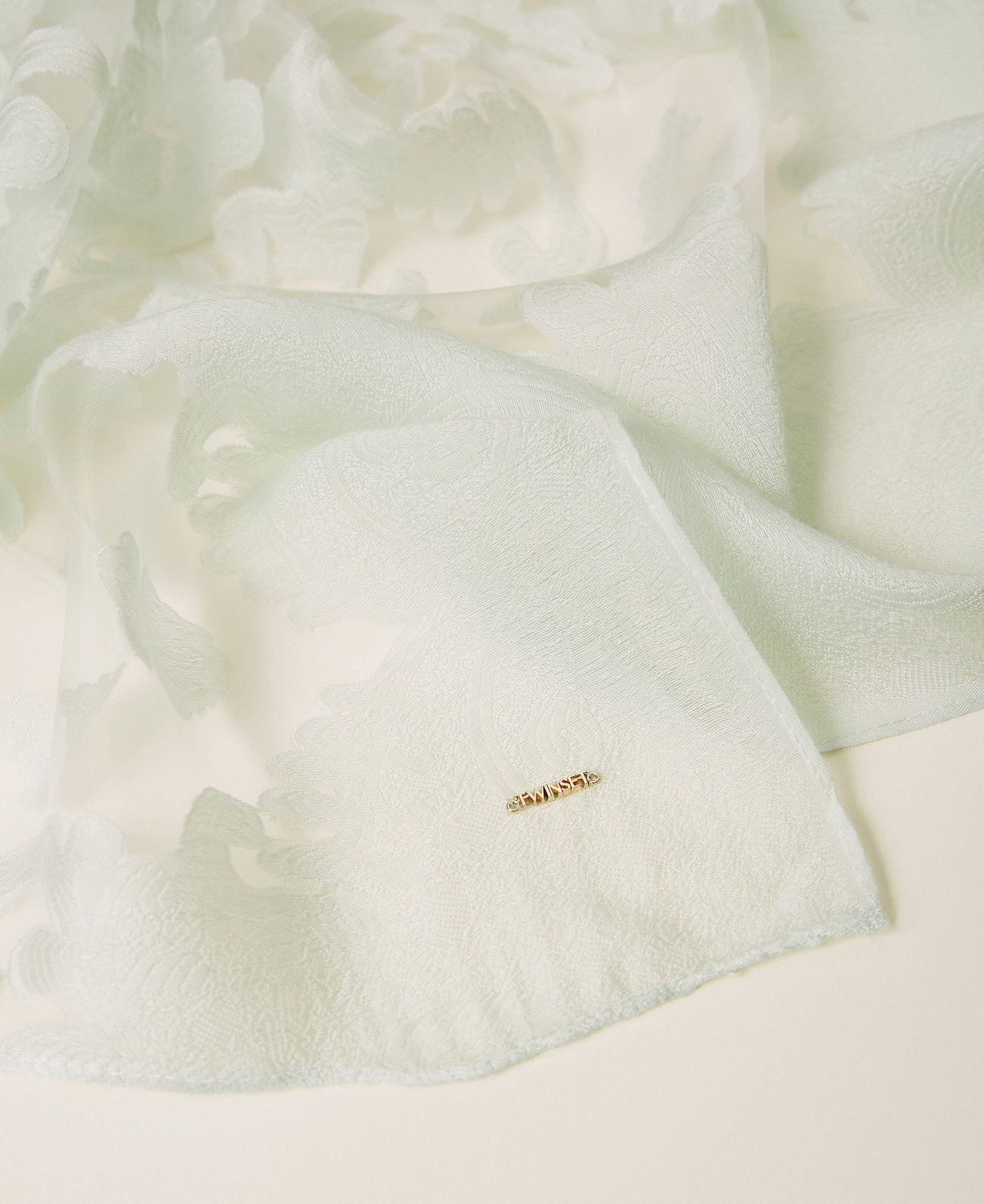 Stola aus Intarsien-Spitze &bdquo;Aqua&ldquo;-Hellblau Frau 261TA4320_13162_02