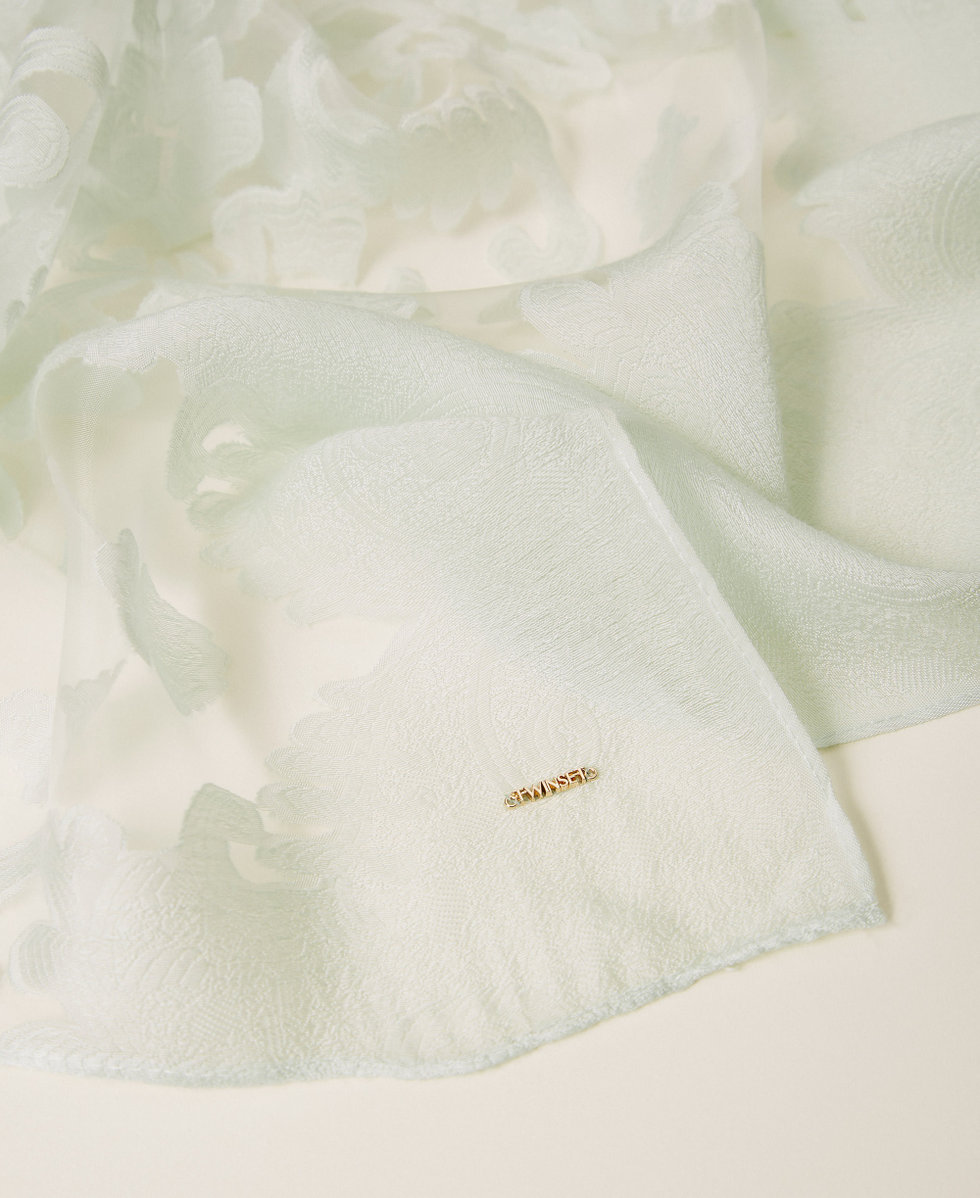 Stola in pizzo intarsiato Azzurro "Aqua" Donna 261TA4320_13162_02