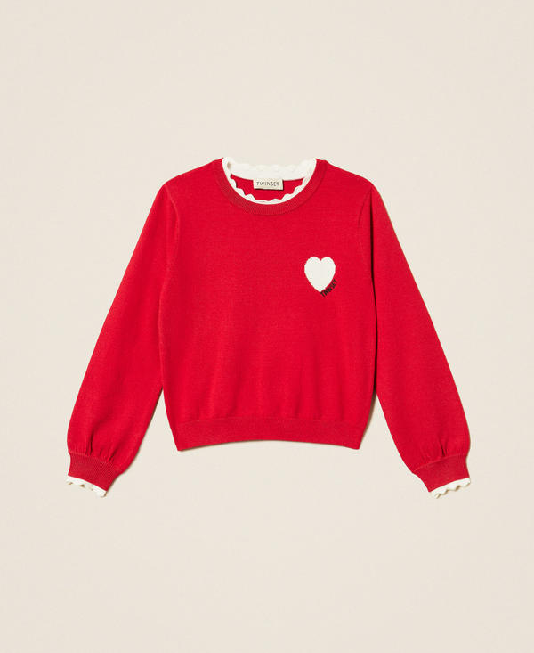 Baby&acute;s jumper with heart and logo
