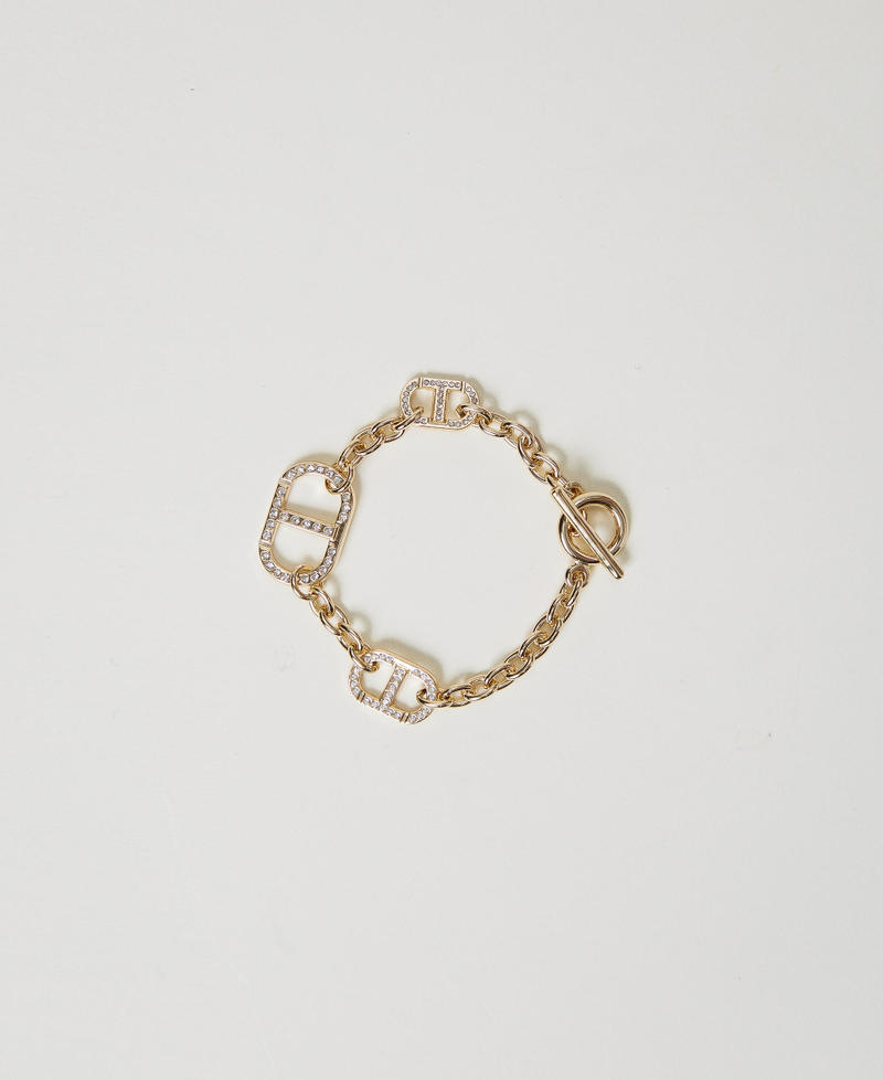 Chain bracelet with Oval T New Gold Woman 251TA4160_10630_01