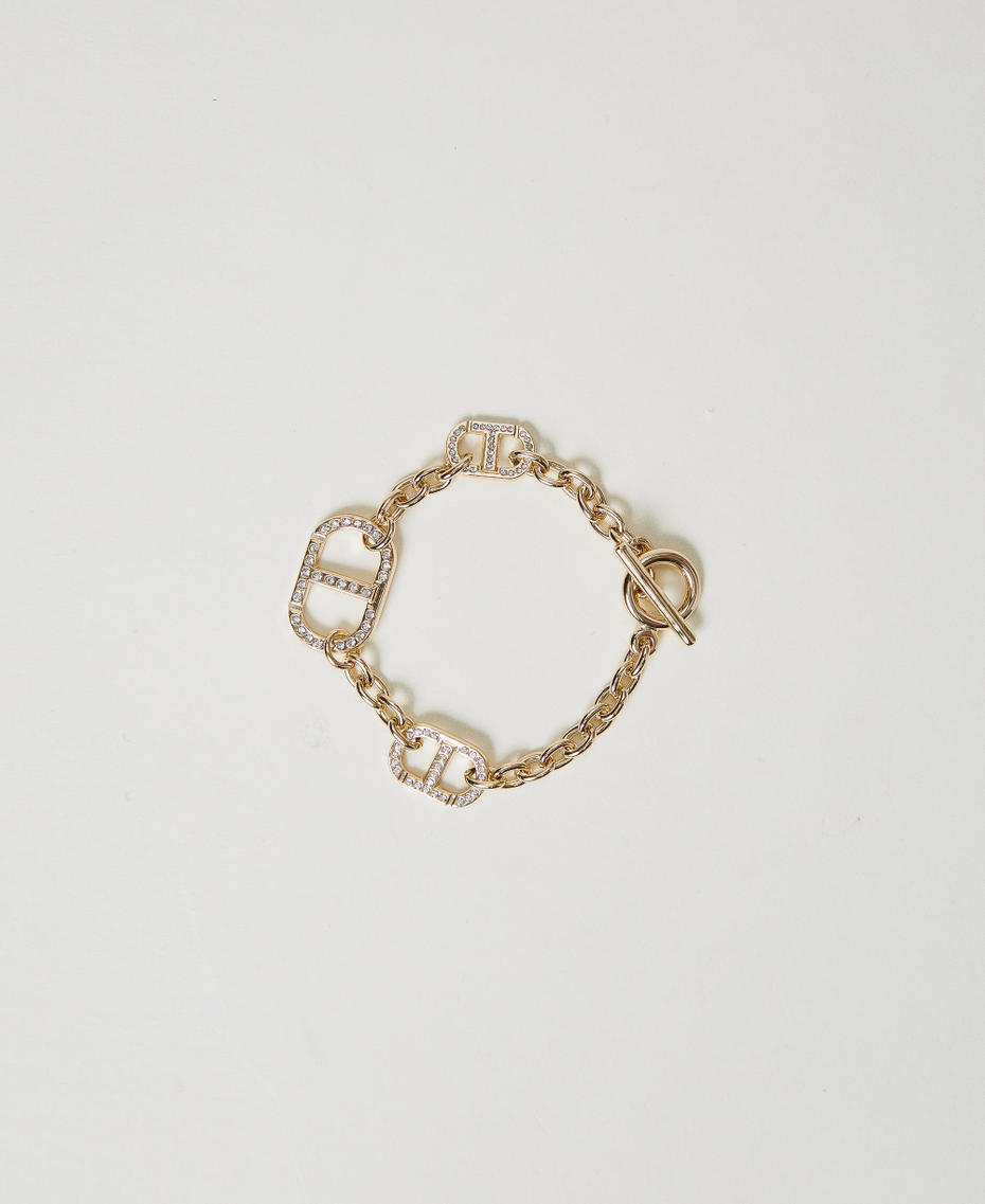 Chain bracelet with Oval T New Gold Woman 251TA4160_10630_01