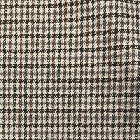 Houndstooth palazzo trousers with embroidery "Oak" Beige/Darkness Brown Houndstooth Woman 13828_C