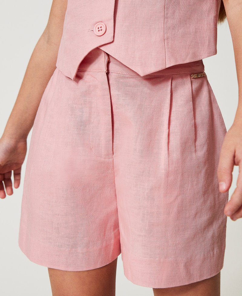 Linen blend shorts Sweet Rose Girl 251GJ2403_00533_04