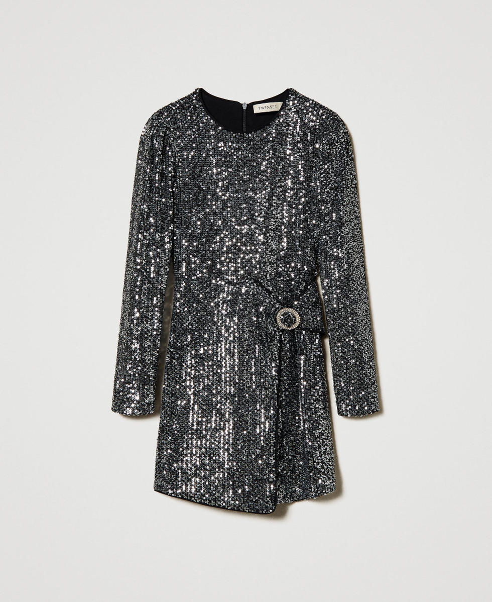 Minikleid mit Alloverpailletten