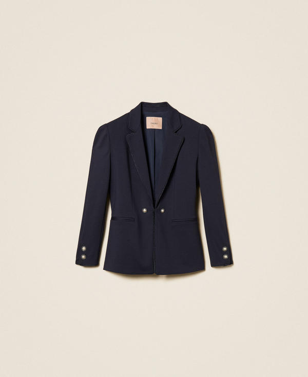 Blazer with decorative buttons