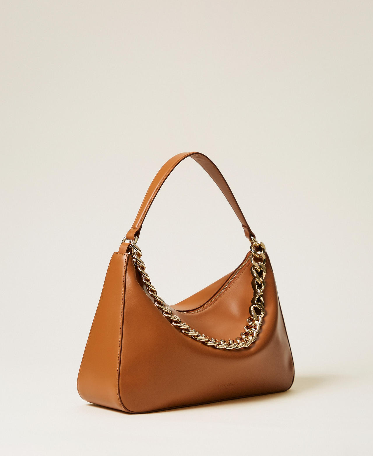 Liliane' medium leather bag Leather Brown Woman 999TB7010_14243_01