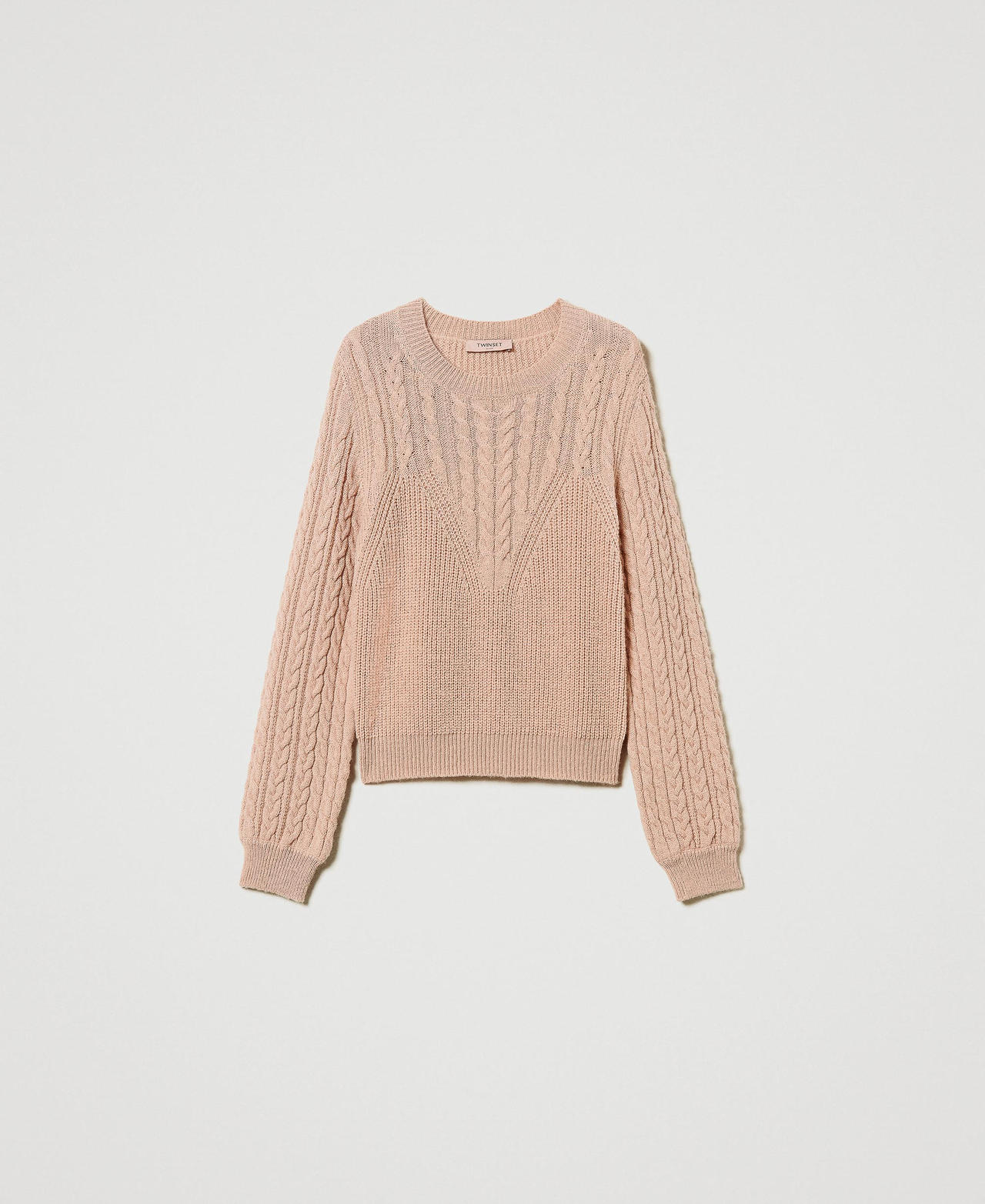 Scee by twin set Maglia in misto lana con trecce