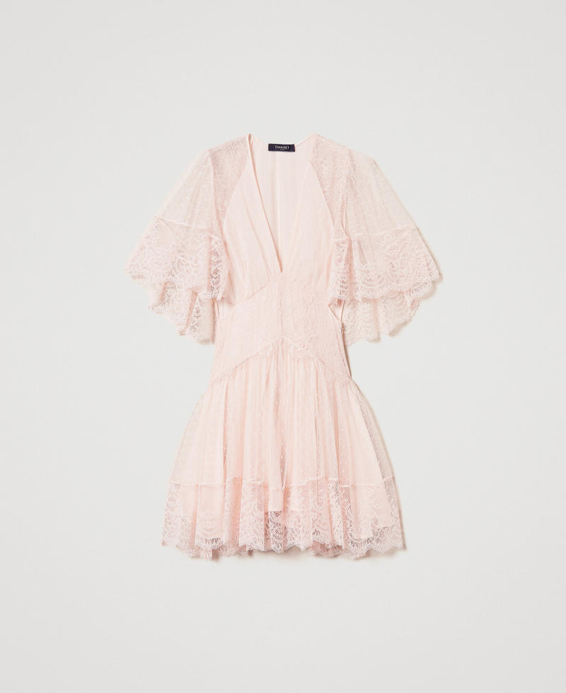 Kurzes Kleid „Isola Bella“ aus Spitze Pretty Pink Frau 251TS2093_12370_0S