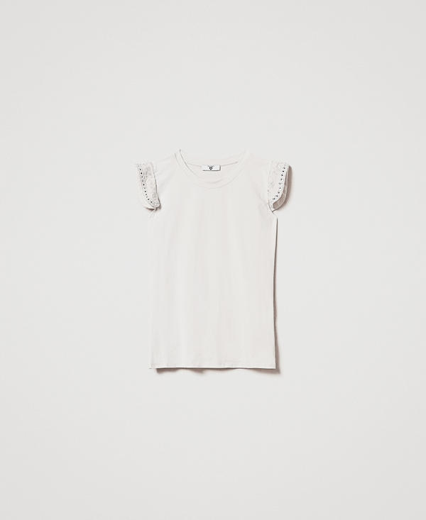 T-shirt regular con ricamo