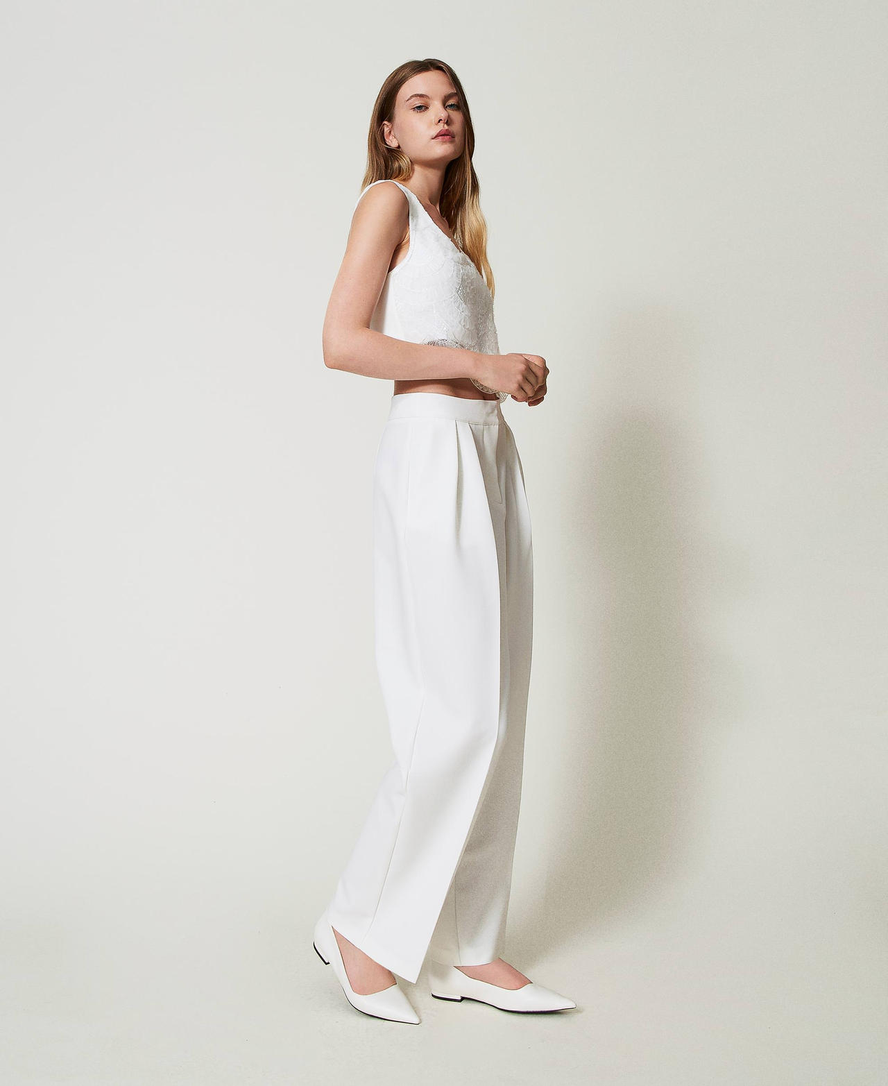 Palazzo trousers with pleats Off White Woman 242AT2132_00526_02