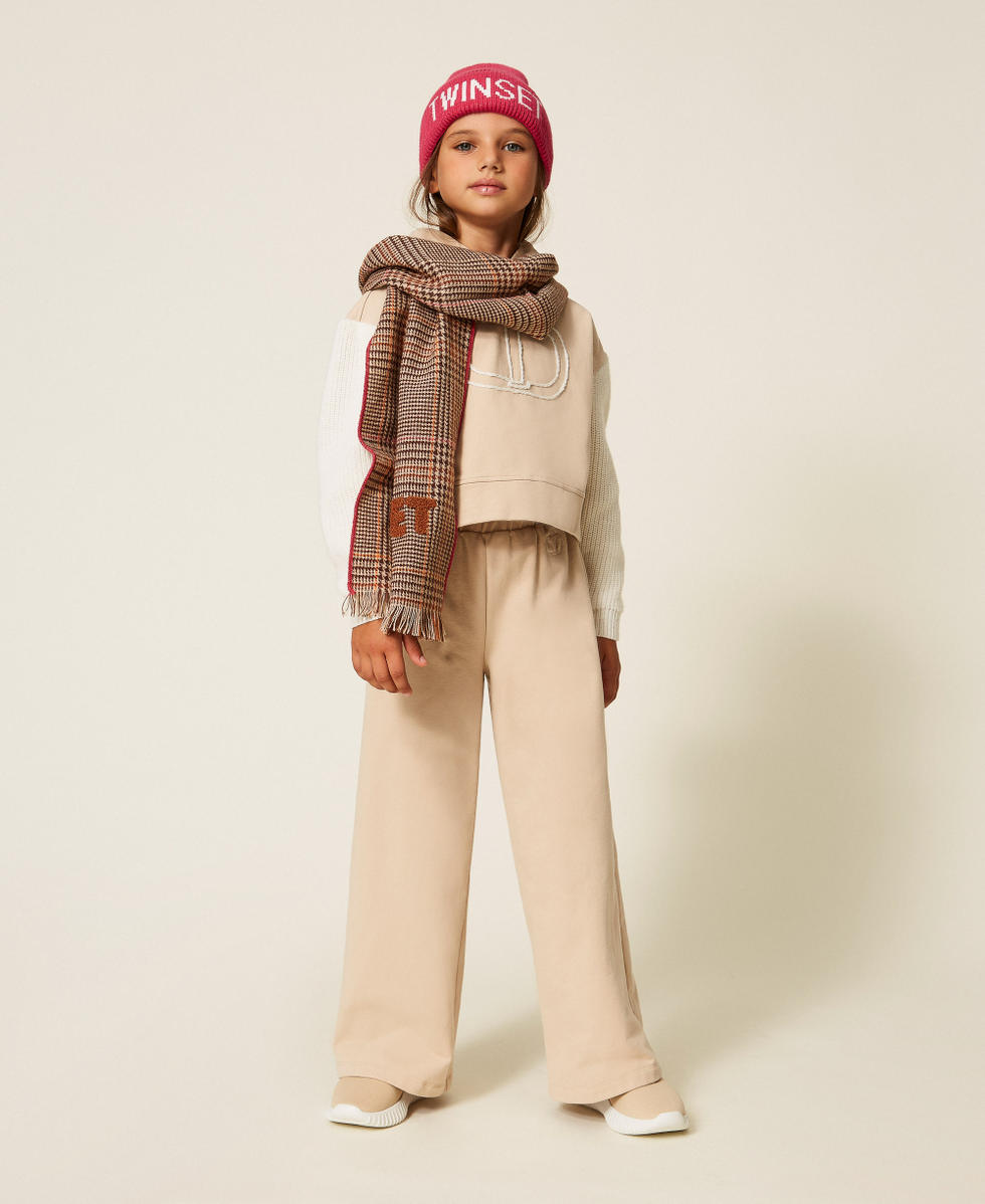 Pantalon ample en molleton Beige &laquo;&nbsp;Crystal Sand Dark&nbsp;&raquo; Fille 252GJ2061_12690_01