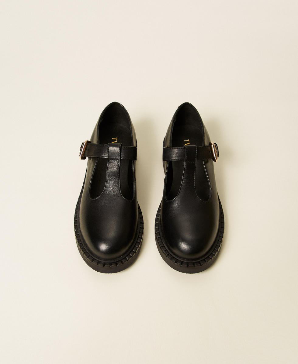 Mocasines Mary Jane de piel Negro Ni&ntilde;a 252GCJ036_00006_04