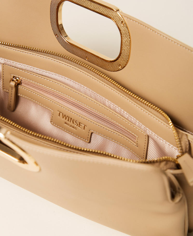 Clutch-Tasche Lila mit Logo-Henkel Delicate Beige Frau 262TB7130_12140_04
