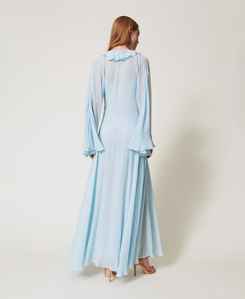 Maxikleid &bdquo;Capri&ldquo; aus Georgette mit Volants