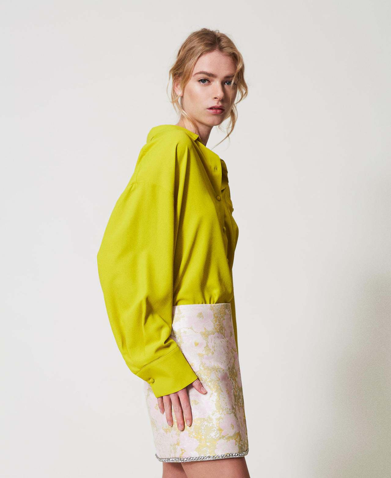 Camicia in crêpe de Chine Citronelle Donna 251AP2246_00910_01