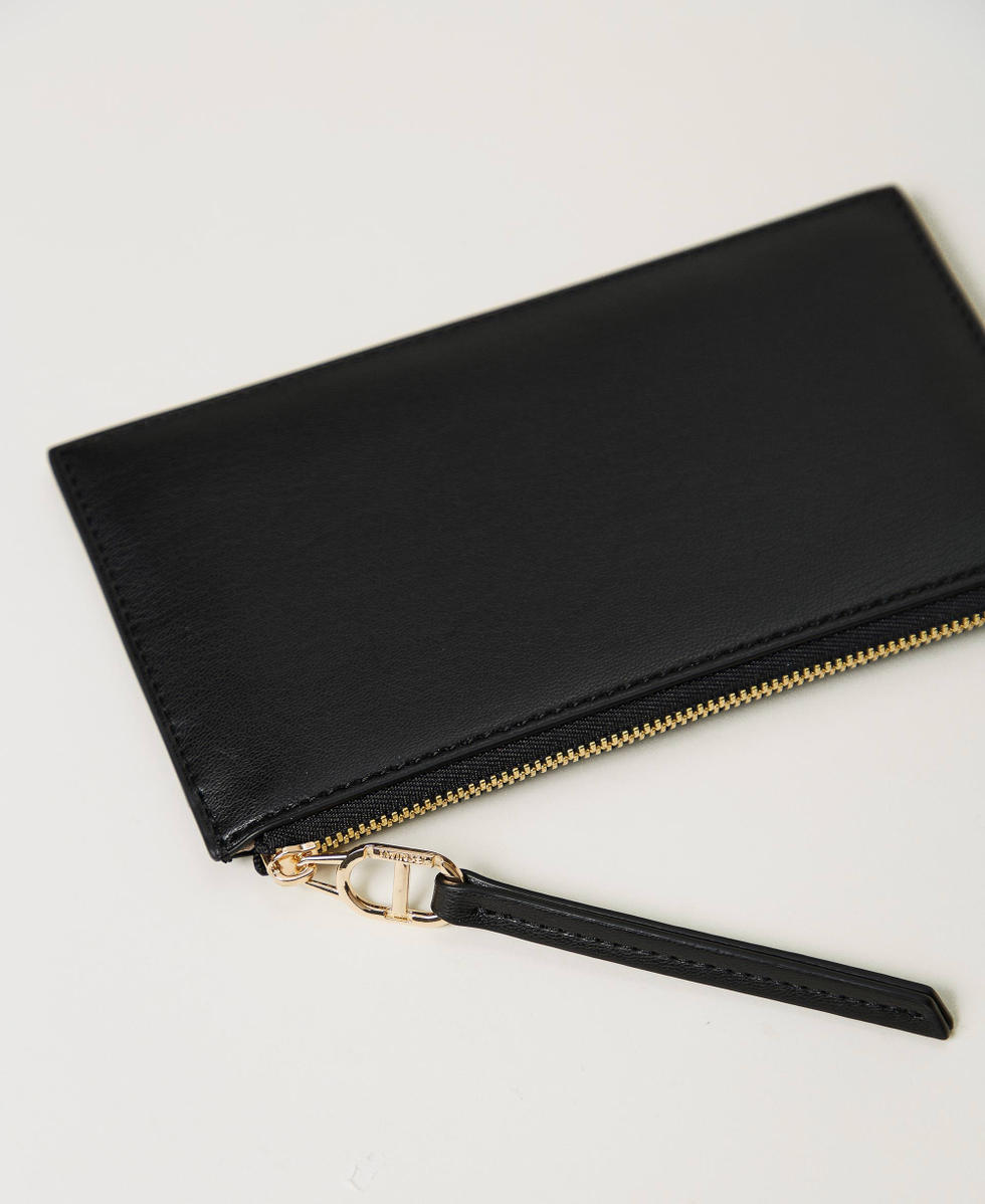 Mini-Pochette mit Oval T