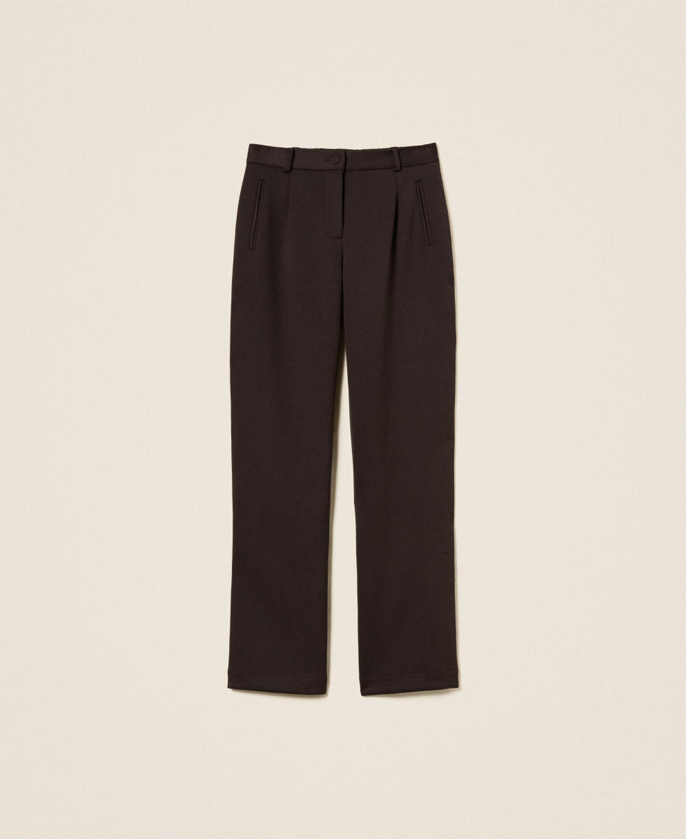 Wide scuba trousers