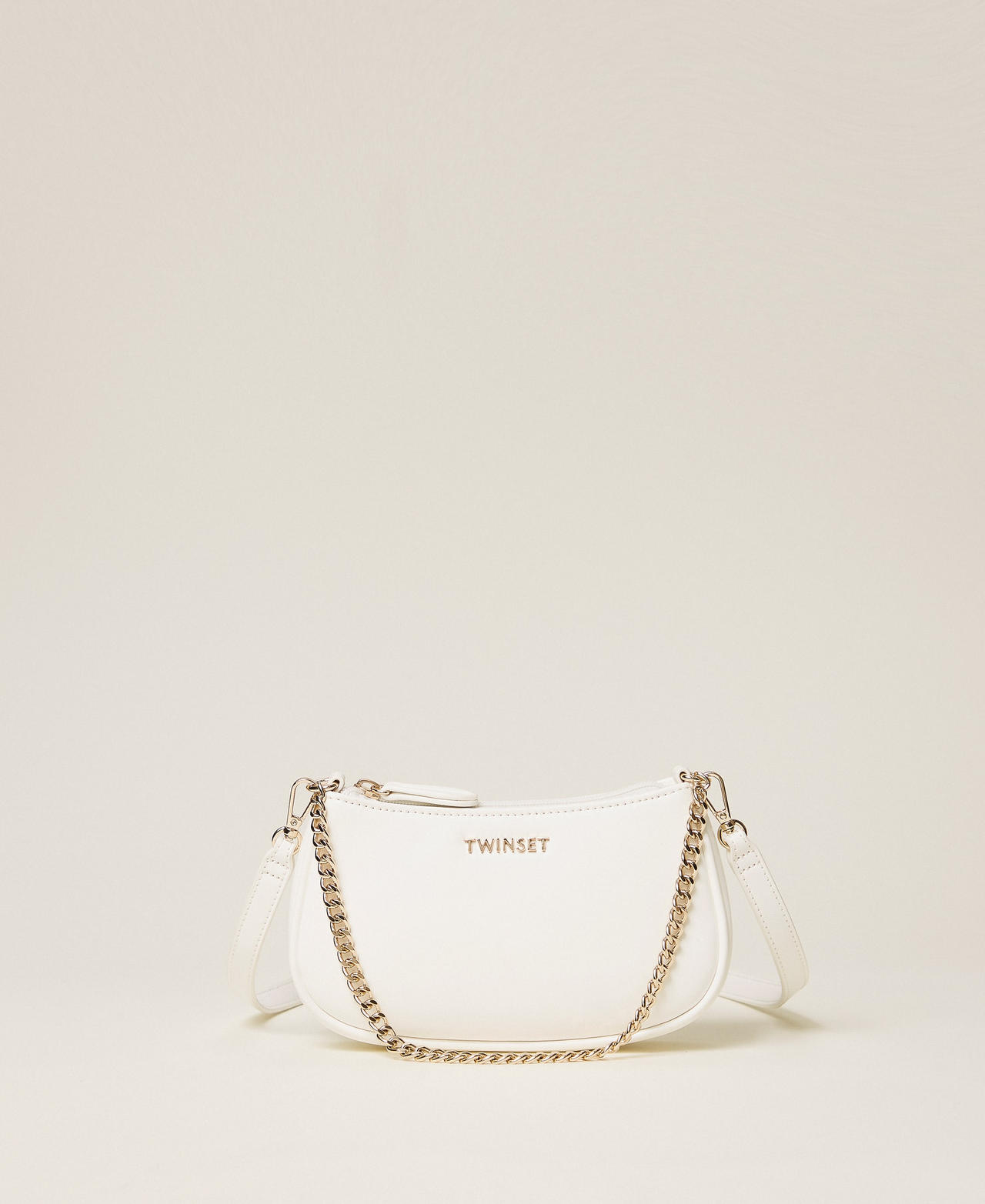 Twinset Girls Off White Shoulder Bag With Logo