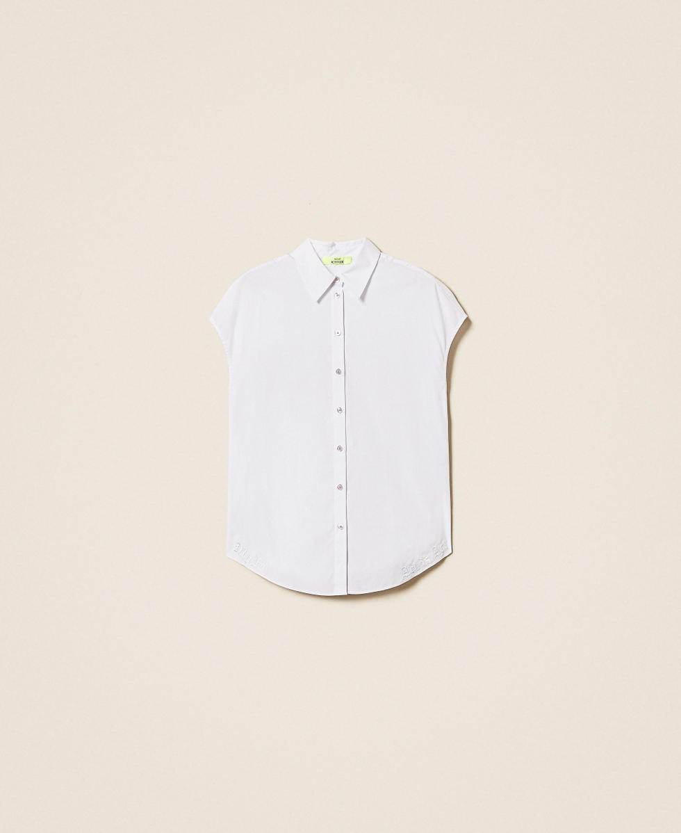 MYFO kimono shirt with embroidery