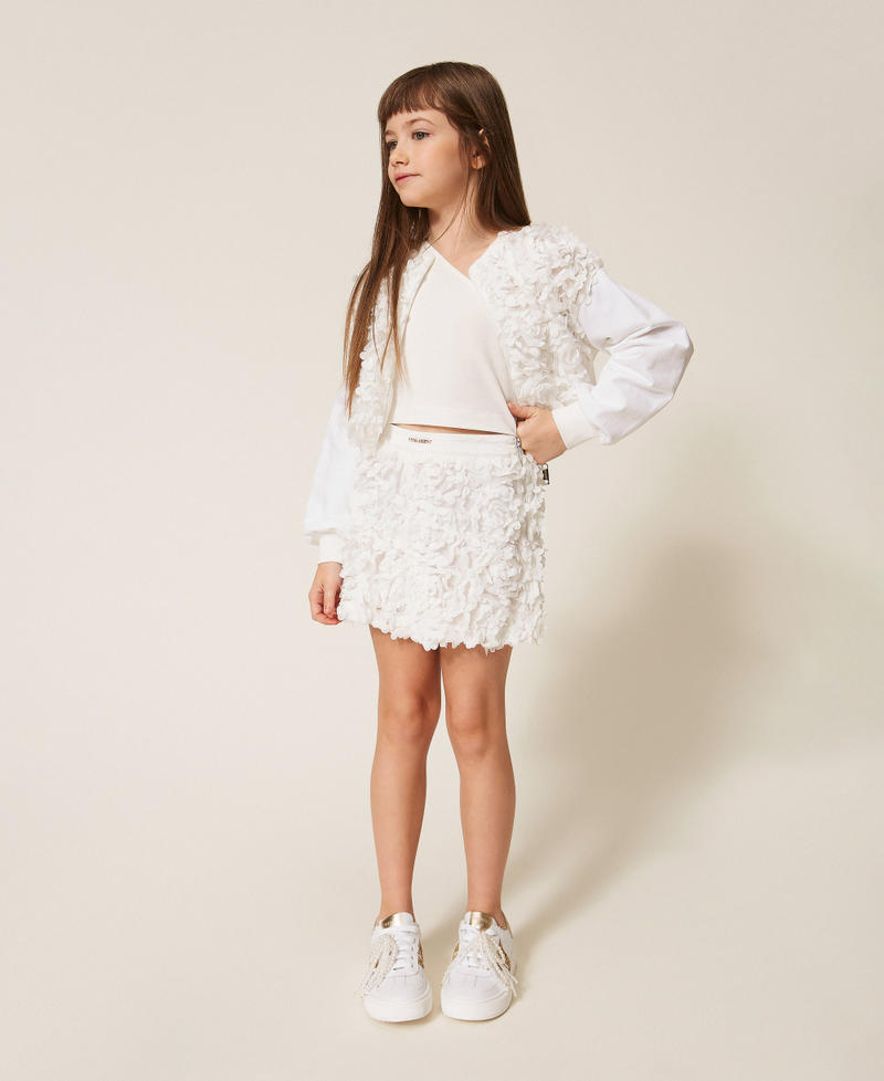 One-shoulder top with logo Off White Girl 261GJ2255_00526_T0