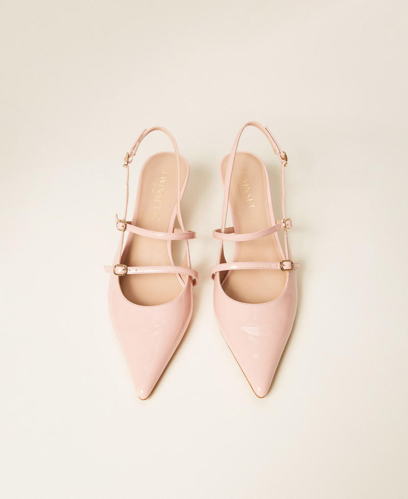 Sling back court shoes with straps "Candy Peach" Pink Woman 261TCP044_00867_04