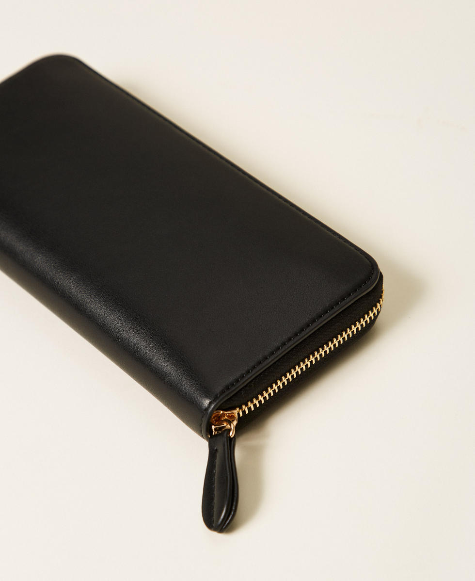 Zip-around wallet with logo Black Woman 252TD8392_00006_02